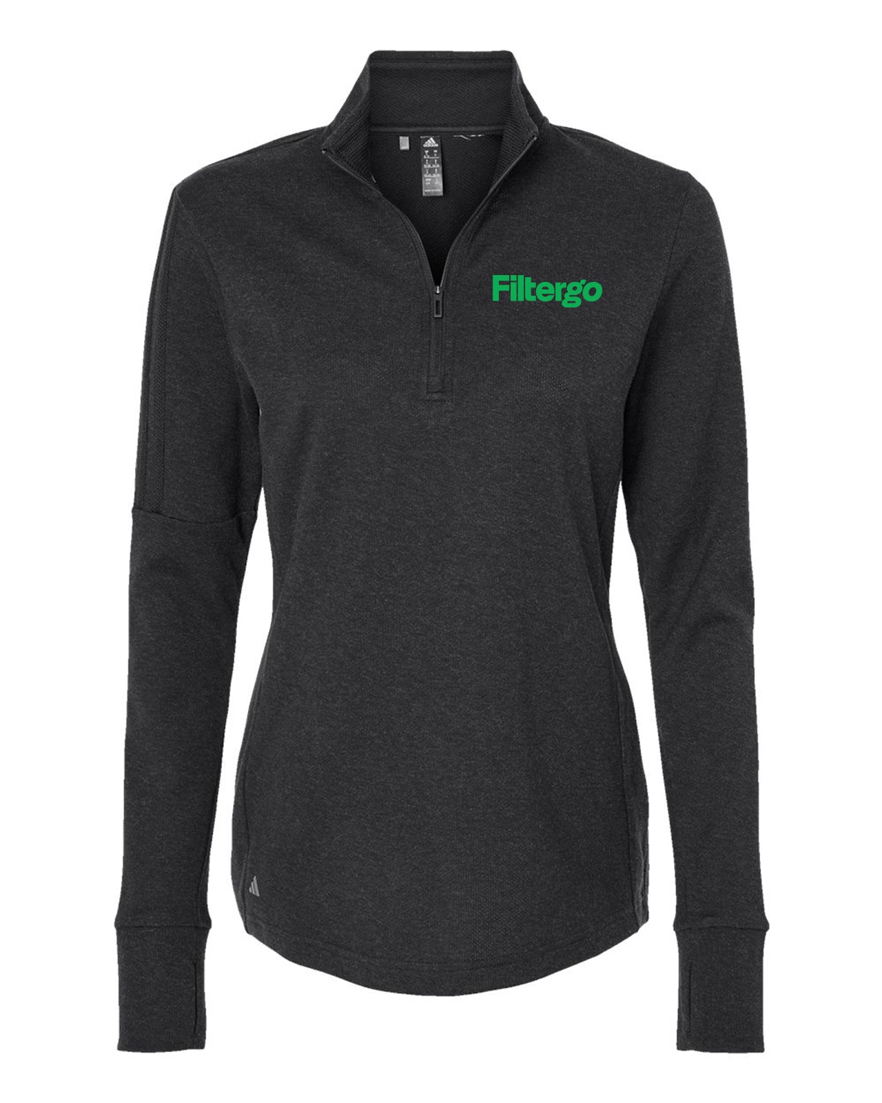 Adidas Women's 3-Stripes Quarter-Zip Sweater Pullover