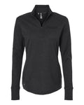 Adidas Women's 3-Stripes Quarter-Zip Sweater Pullover