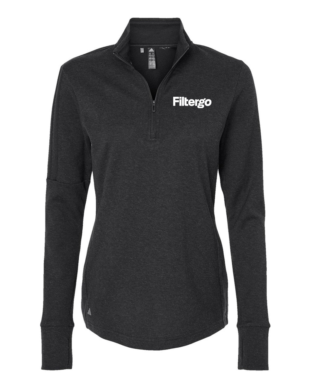 Adidas Women's 3-Stripes Quarter-Zip Sweater Pullover