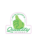 Air On The Site Of Quality Sticker