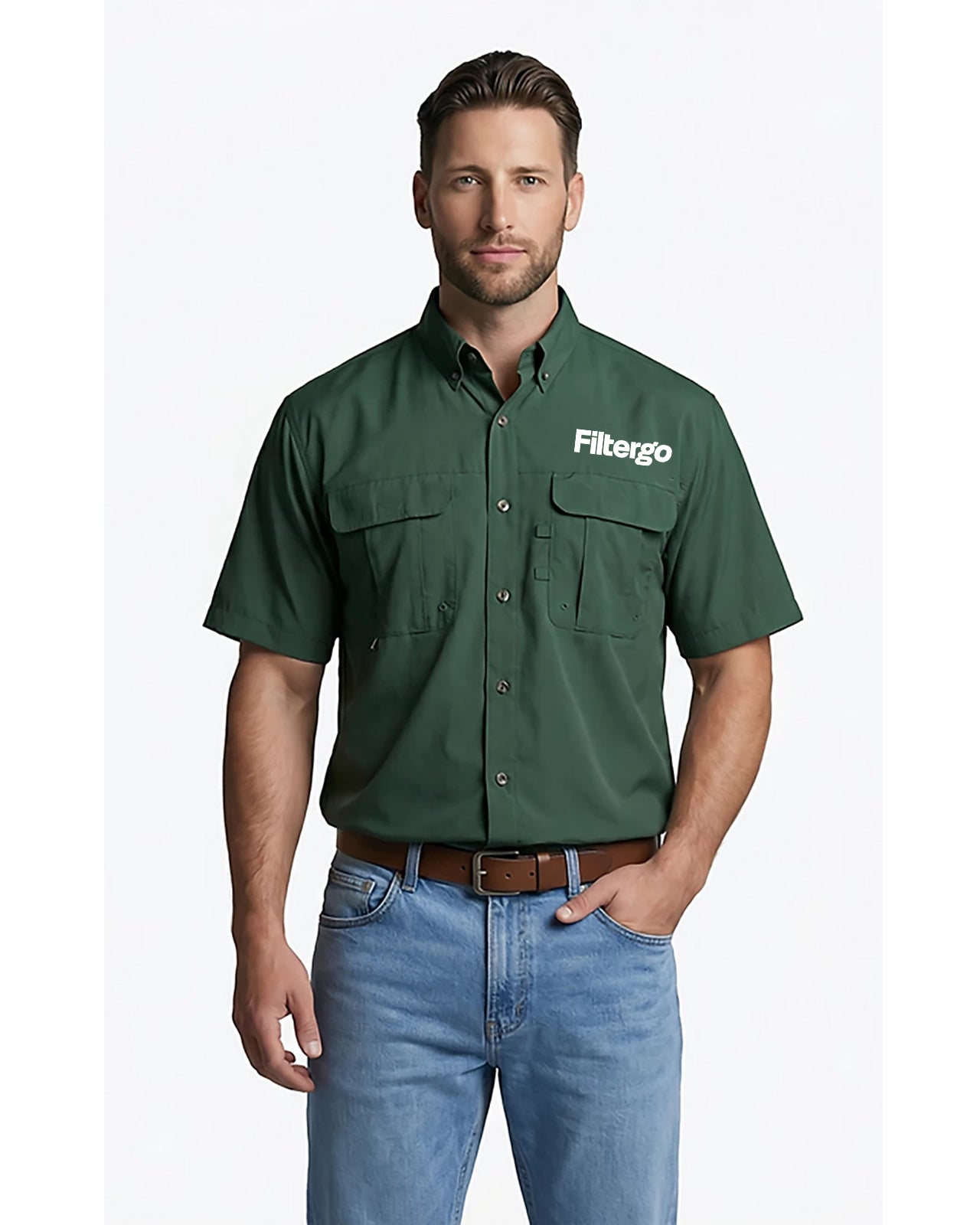 Install Shirt - Magellan Outdoors Mens Madre Solid Short Sleeve